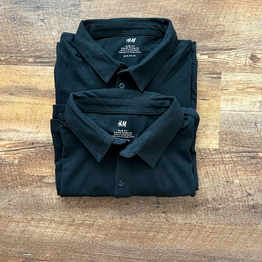 2 H&M Slim Fit Polo